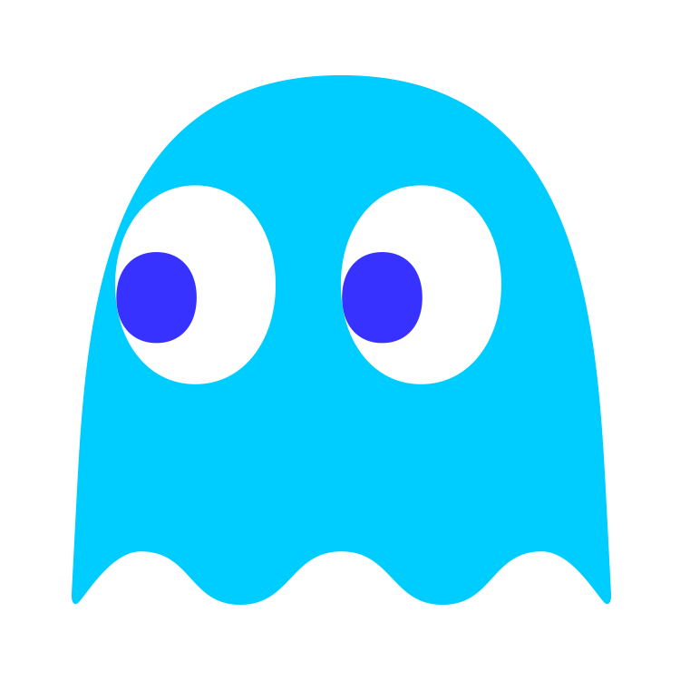 pac man ghost inky